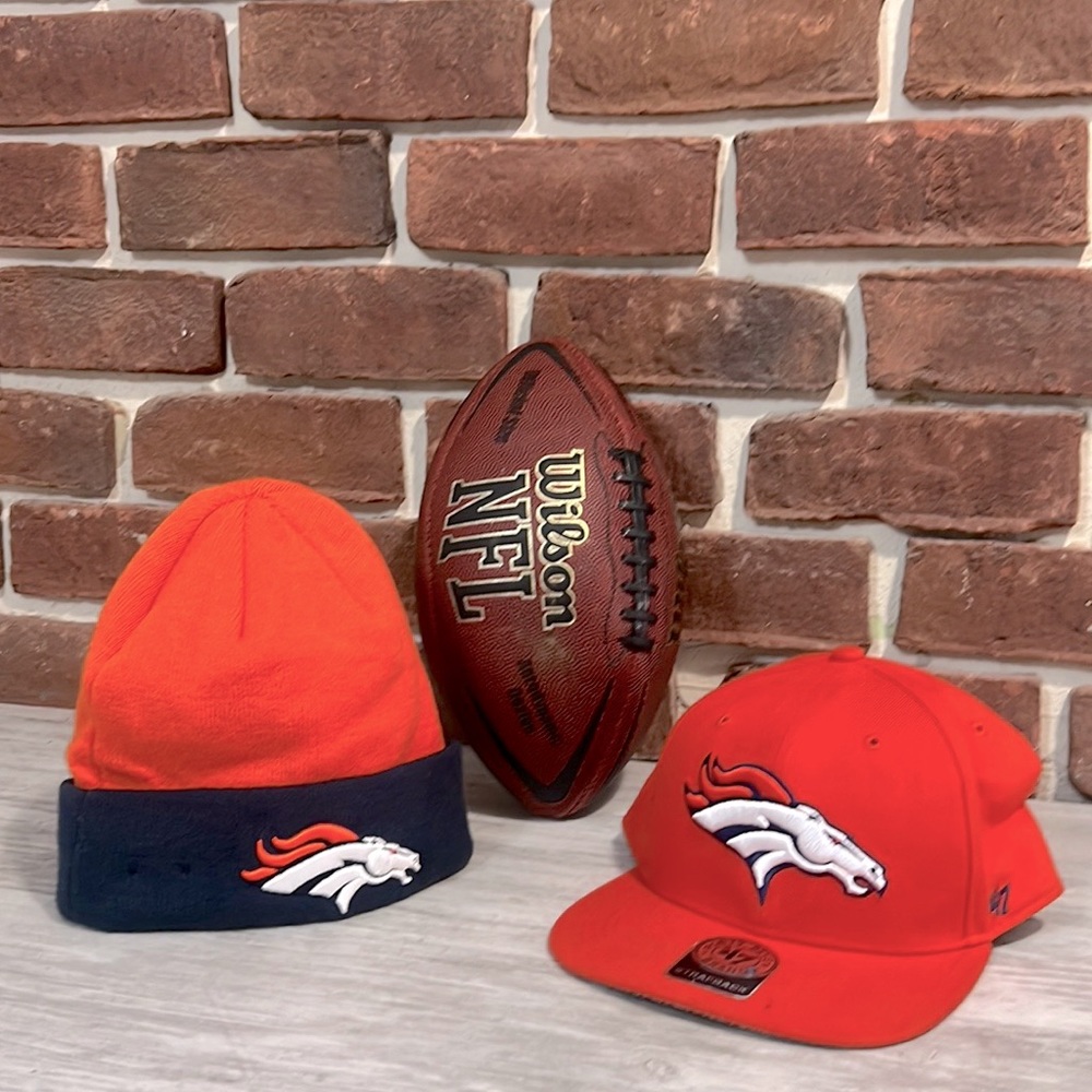 Denver Broncos Hat & Beanie Bundle